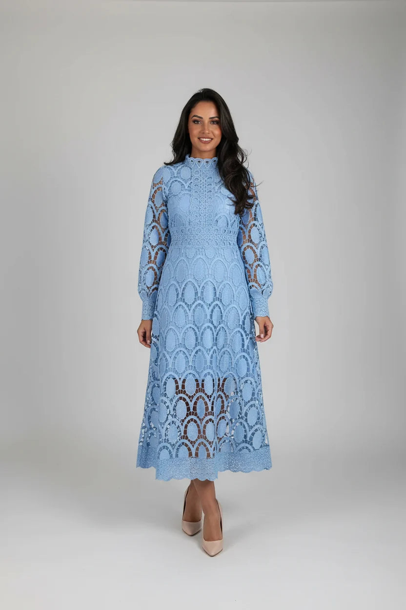 Acia | Long Sleeve Lace Dress