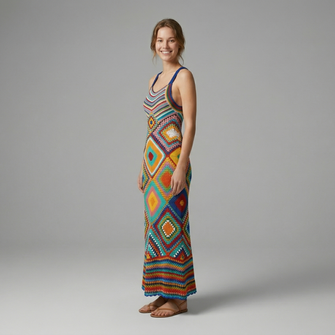 Lara Crochet Maxi Dress