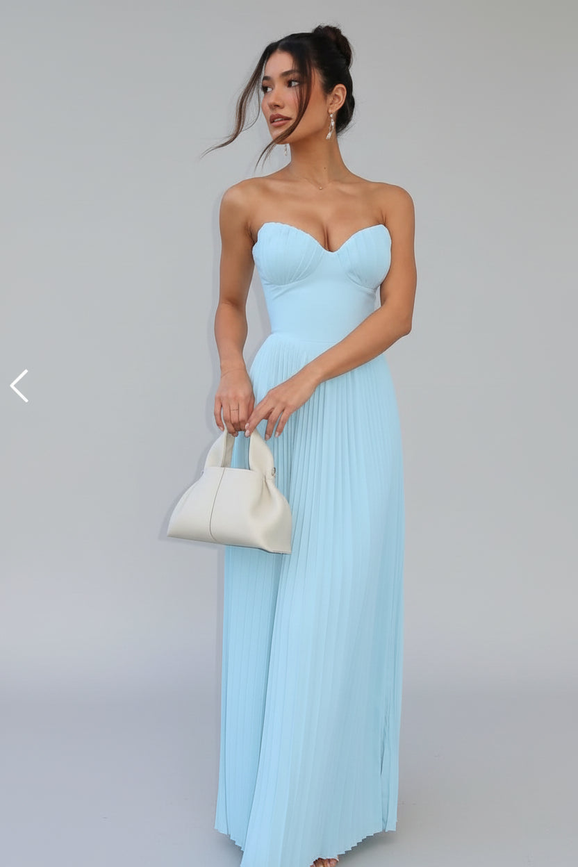 Xanthe | Radiant Pleated Gown